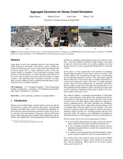 Aggregate Dynamics for Dense Crowd Simulation