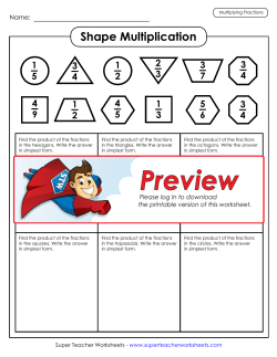 Shape Multiplication - Super Teacher Worksheets