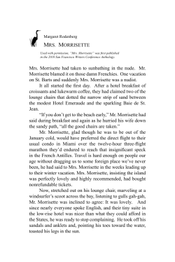 Mrs. Morrisette - The Delmarva Review