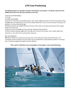 J/70 Crew Positioning