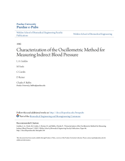 Characterization of the Oscillometric Method for Measuring Indirect