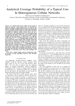 Analytical Coverage Probability of a Typical User In