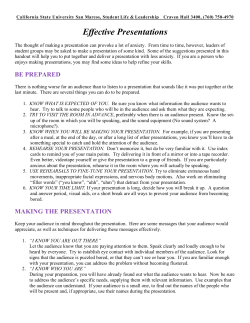 effective presentation