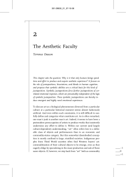 Deacon, Terrence W. 2006. The aesthetic faculty. In The Artful Mind