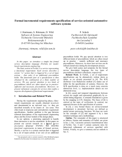 Formal incremental requirements specification of