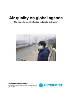 Air quality on global agenda