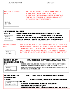 2016-2017 Bus Routes