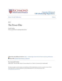 The Power Elite - UR Scholarship Repository