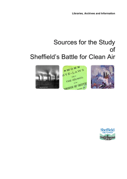 A research guide to sources for the study of