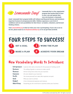 FOUR STEPS TO SUCCESS!