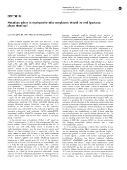 Mutations galore in myeloproliferative neoplasms: Would