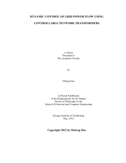 DYNAMIC CONTROL OF GRID POWER FLOW
