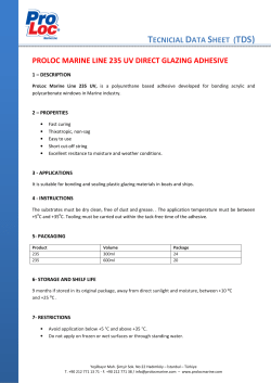 tecnicial data sheet (tds) proloc marine line 235