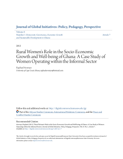 Rural Women`s Role in the Socio-Economic Growth and Well