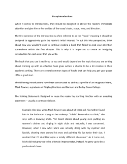 Essay Introductions When it comes to introductions, they should be