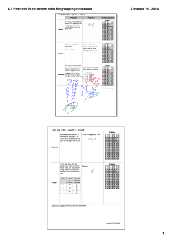 4.3 Fraction Subtraction with Regrouping.notebook