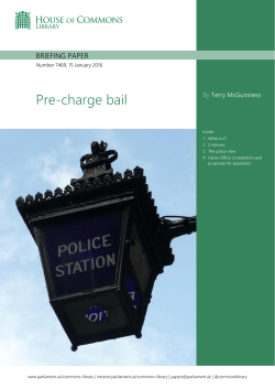 Pre-charge bail