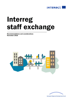Interreg staff exchange