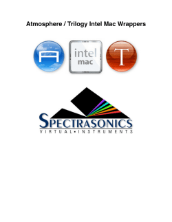 Intel Mac Wrappers - Users Guide