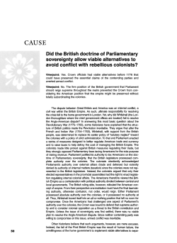 Did the British doctrine of Parliamentary
