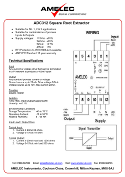 ADC312 Square Root Extractor