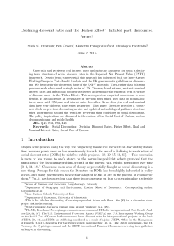 Declining discount rates and the `Fisher Effect`: Inflated past