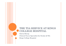 TIA service at King`s - King`s College Hospital NHS Foundation Trust