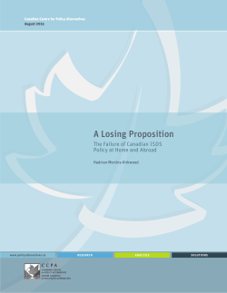 A Losing Proposition: The Failure of Canadian ISDS Policy at Home
