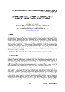 mitigation of elephant-foot bulge formation in seismically