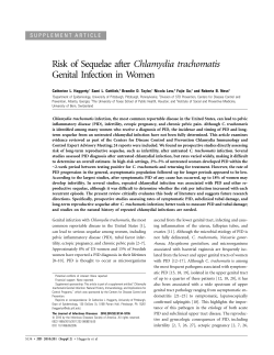 Risk of Sequelae after Chlamydia trachomatis Genital Infection in