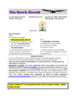 The Hawk HeraldMarch1 - Emerald Heights Elementary