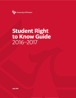Student Right to Know Guide 2016&ndash;2017