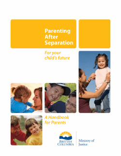 Parenting After Separation: A Handbook for Parents