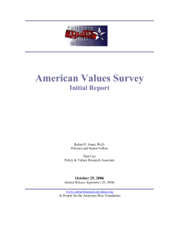 American Values Survey - People For the American Way