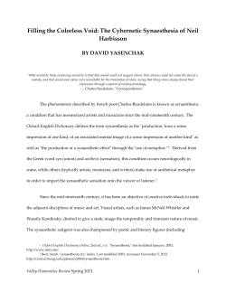 The Cybernetic Synaesthesia of Neil Harbisson