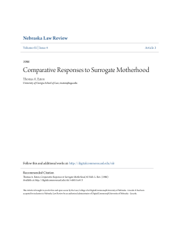 Comparative Responses to Surrogate Motherhood