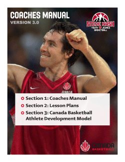 new - coaches manual - South Delta Basketball Association