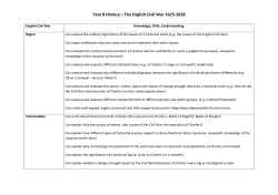 English Civil War unit 4