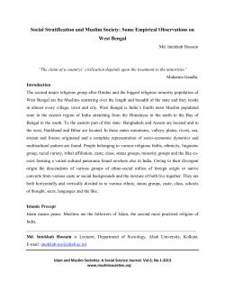 Social Stratification and Muslim Society