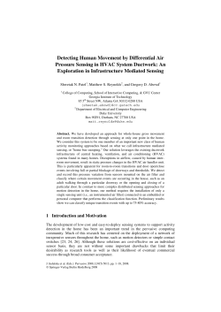 Detecting Human Movement by Differential Air