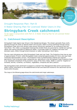 Stringybark Creek catchment