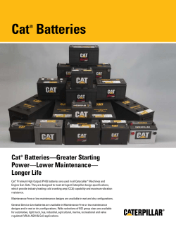 Cat&reg; Batteries
