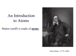 An Introduction to Atoms