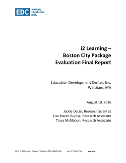 Read the 2016 Education Development Center (EDC