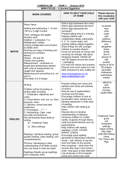 curriculum - year 6 - autumn term 1995