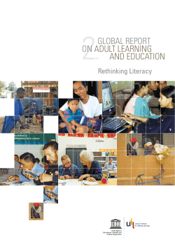 2GLOBAL REPORT ON ADULT LEARNING AND EDUCATION