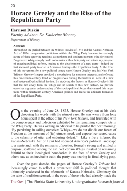 Horace Greeley and the Rise of the Republican Party