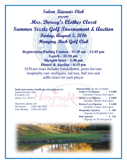 Mrs. Dorsey`s Clothes Closet Summer Sizzle Golf