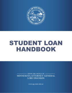 student loan handbook - Minnesota Attorney General