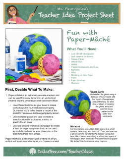 Fun with Paper-M&acirc;ch&eacute;